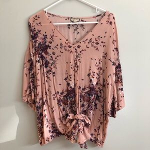 Pink Floral Top